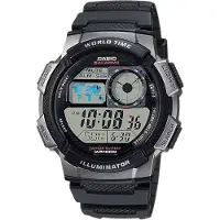 Casio AE-1000W-1B World Time Digital Klocka för Män - Svart
