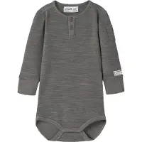 Name it Body l/ä - NbmWyla - Folkstone Grey - - 74 - Body L/Ä