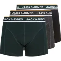 Jack & Jones Boxershorts 'JACSWAY' mörkgrå / mörkgrön / svart / vit