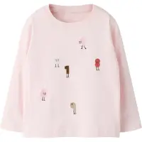 Name it T-shirt 'NMFOLINNIE' brun / rosa / röd / svart