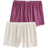 Next Pyjamasbyxa ecru / bordeaux