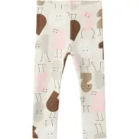 Name it Leggings 'NMFOLYDIA' brun / grå / rosa / vit