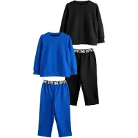 Next Pyjamas kobaltblå / svart / vit