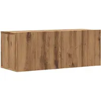 vidaXL Väggmonterad tv-skåp artisan ek 80x30x30 cm konstruerat trä
