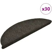 vidaXL Trappmattor självhäftande 30 st antracit 56x17x3 cm