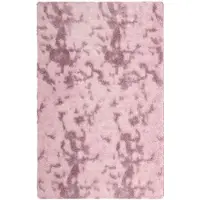 vidaXL Ryamatta med lång lugg NAVARRA dammig rosa 130x200 cm polyester
