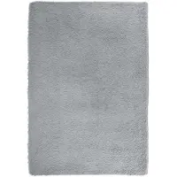 vidaXL Ryamatta med lång lugg NAVARRA silvergrå 200x290 cm polyester