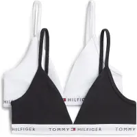 Tommy Hilfiger 2 Pack Signature Logo Triangle Bras