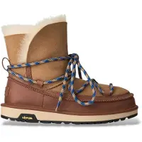 Ugg för kvinnor. 1180394 Läderstövlar Classic Tread Boot brun (37), Hud, Karta, Nyckelband, Casual