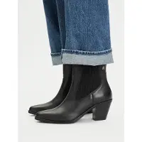 Tommy Hilfiger Leather Western Chelsea Boots
