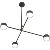 Emibig Hänglampa Natsu LIGHTING, dimbar, Svart, Vardagsrum / matsal, Metall, Modern, Pendellampa