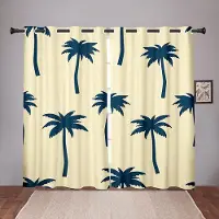 Yiran Furniture Kokospalmsväxt Färgglada Mörkläggningsfönstergardiner för Barn Barns Vardagsrum Sovrum Badrum Kök Dörr 2 Delar Krokar W50 X H130(CM)X2&Grommet Top