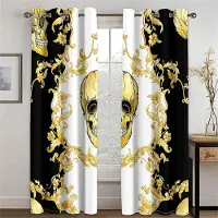Yiran Furniture Mode Modernt Lyxmärke Design Tunn Skuggande Fönsterdraperi Polyestergardin för Vardagsrum Sovrum Dekor Krokar 100W130H(CM)40x51in&Grommet Top