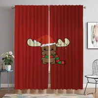 Yiran Furniture Julgardiner Barnrum Fönstergardin för Rum 2 Paneler Tyg för Sovrum Persienner Avdelare Heminredningsgardiner Vardagsrum W60xH90cmx2pcs-CL