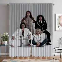 Yiran Furniture Köksgardiner för Sovrum Queen Avdelare Heminredningsgardiner 2 Delar Vardagsrumsgardin Halloween Dekoration Rullgardiner W60xH90cmx2pcs-CL