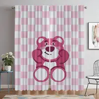 Yiran Furniture LOTSOS Gardiner för Sovrum Rullgardiner Gardiner Barnrum Fönstergardin Avdelare Halloweendekoration Vardagsrum Kök Mörkläggning W60xH90cmx2pcs-CL