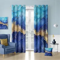 Yiran Furniture 3D Marmor Gyllene Textur Solskyddsgardiner Vardagsrum Moderna Abstrakta Konst Draperier Sovrum Hemdekoration 2 Paneler 50W130H(CM)x2&Grommet Top