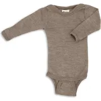 Engel Body - l/ä - Ull - Valnöt - - 74/80 - Body L/Ä