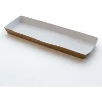 MultiLine Pølsebricka Xxl 330x90x20 Mm Med Kant Brun 120 St.