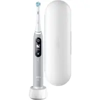 Oral-B iO6 eltandborste grå / tandborste med 5 borstlägen / uppladdningsbar tandborste med Bluetooth