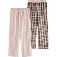 Next Pyjamasbyxa antracit / gammalrosa / vit