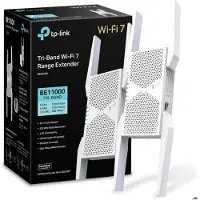TP-LINK RE655BE WiFi 7 Mesh-repeater 9300 Mbps Tri-Band, Port 2.5 GbE, MU-MIMO, kompatibel med box