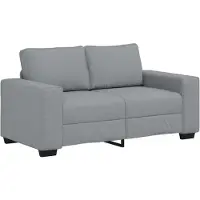 vidaXL 2-sitssoffa ljusgrå 160x77x82 cm tyg