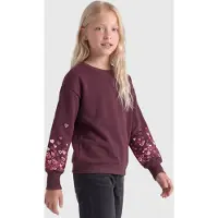 ONLY GIRLS Sweatshirt 'KOGBROOKE' magenta / gammalrosa / vinröd / vit