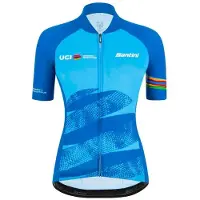 Santini Leader Uci World Tour Korta ärmar Cykeltröja