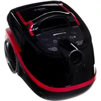 Bosch Serie 4 BWD421POW, 2100 W, Cylinderdammsugare, Torr&våt, Kombinationsspis, HEPA, Svart, Röd