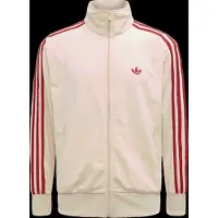 Adidas Sweatjacka 'Firebird' chamois / karminröd
