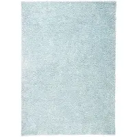 NATURL. Fluffig matta | Lofty ljusblå hos Volero | 160x230cm | Blå | Jute | Rektangel | Inomhusmattor