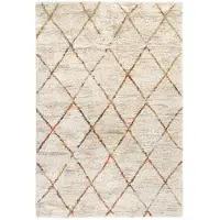 FRAAI Fluffig matta | Blend Lines terrakotta hos Volero | 80x150cm | Terra | Rektangel | Inomhusmattor