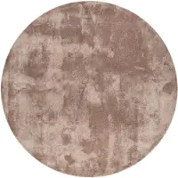 NATURL. Rund tvättbar matta | Clean brun hos Volero | Ø 160cm | Brun | Felt | Rund | Inomhusmattor