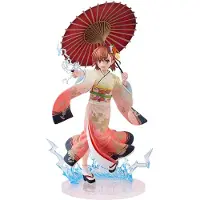 Kadokawa Games A Certain Scientific Railgun T Mikoto Misaka Furisode Kimono-version Staty 1/7 28 Cm
