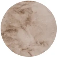 NATURL. Rund fluffig matta | Comfy Supreme taupe hos Volero | Ø 200cm | Taupe | Cotton | Rund | Inomhusmattor | Vardagsrum