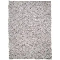 Studio Clarice Flätad ullmatta | Knit grå hos Volero | 280x380cm | Grå | Rektangel | Inomhusmattor