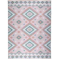 FRAAI Bohemisk utomhusmatta | Vedra Aztec rosa hos Volero | 120x170cm | Rosa | Rektangel | Utomhusmattor