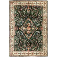 FRAAI Vintage utomhusmatta | Santo Flora mörkgrön hos Volero | 200x290cm | Grön | 3D | Mesh | Rektangel | Utomhusmattor