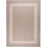 De Onlinewinkelier b.v. Utomhusmatta | Sierra Border beige/gräddvit hos Volero | 140x200cm | Beige | Rektangel | Utomhusmattor