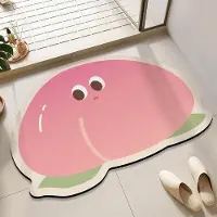 Yiran Furniture Mengqu Badrum Halkfri Diatomacéjord Golvmatta Hushållsvattenabsorption Snabbtorkande Fotmatta Badrum Toalettdörr Slitstark Golvmatta 40 * 60Cm
