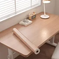 Chocolate Home Självhäftande träådrad tapet för möbler och dörrar 40cm*10cm ljusbrun färg