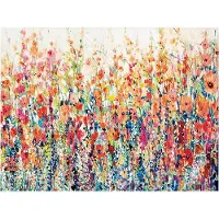 DIMENGQI Abstrakt Blomstermålning Modern Canvas Väggkonst Poster Bild Canvas Tryck för Vardagsrum Heminredning 40x60cm