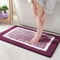 Easy Beauty Home123 2025Vattenabsorberande Halkfri Fotmatta Imitation Kasmir Golvmatta Badrumsmatta Hushållsdörrmatta Matta 60*90cm