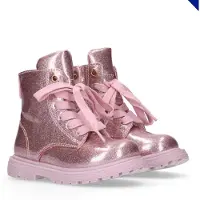 Tommy Hilfiger Patent Cleat Lace Up Ankle Boots