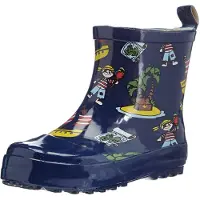 Playshoes Gummistövel mörkblå / brun / gul / röd