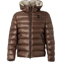 Blauer.USA för män. 26WBLUC02054 Brun vadderad Eco Adams-jacka (M), Casual, Polyamid