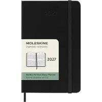Moleskine Classic Hard 12M Weekly Vertical Pocket Svart 2027