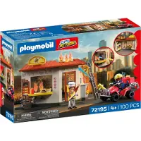 Playmobil - Fire Quad with Burger Shop