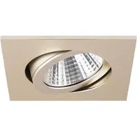 Brumberg 6563 6563 Inbyggnadslampa, halogen, GX5.3, 50 W, champagnefärgad